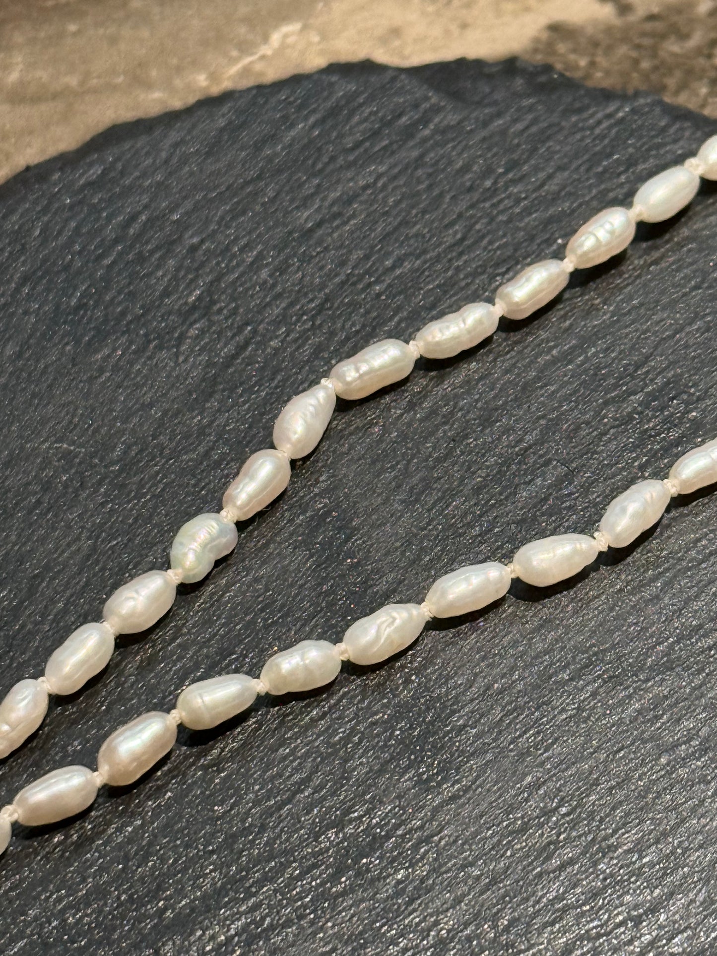 3-4mm White Freshwater Pearl Necklace